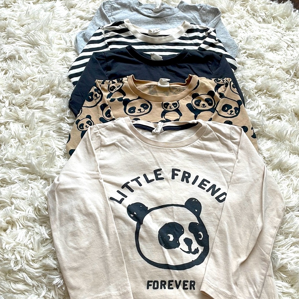 5-pack H&M long sleeve shirts